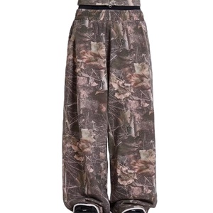 Baggy <b>Trousers</b> Men <b>Women</b> <b>Striped</b> Sweatpants Loose Fit Wide Leg High Heavyweight Breathable Streetwear Custom Logo Printing - Product Image 3