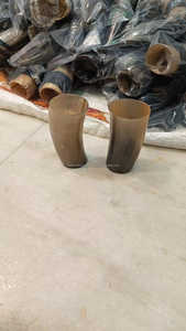 2024 SANIYA HANDICRAFT corne de boeuf Viking verres à liqueur tasse tasses vente chaude artisanat naturel avec finition polie cadeau parfait - Product Image 4