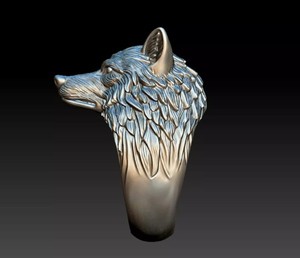 Exclusive 925 Sterling <b>Silver</b> Wolf <b>Ring</b> Wild Animal Face Bold Designer <b>Men</b> Women Jewelry <b>Ring</b> - Product Image 4