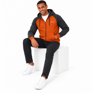 Sudadera HIC de Alta Calidad, Estilo Urbano, 430 g/m², 100% Algodón, Lisa, Invierno, Personalizable con Logotipo, Bolsillo Tejido, Cierre de Media Cremallera, Corte Regular para Hombre - Product Image 3