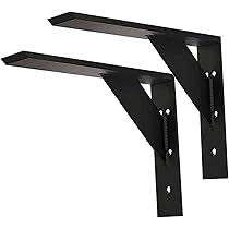 Support mural triangulaire simple en fonte robuste pour meubles et construction domestique - Product Image 3