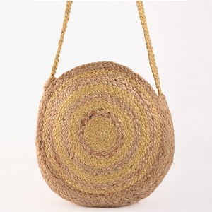 Woven Jute Women's Bohemian Solid <b>Large</b> <b>Shoulder</b> <b>Bag</b> Eco Friendly Open Closure All Seasons Daily Use - Product Image 1