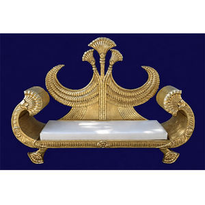 Sofá Dorado para Bodas Reales, Sillas de Madera de Teca Modernas y Ligeras, Sillas para Mandap de Boda India, Decoración para Ceremonias, Venta de Fábrica en EE. UU. - Product Image 1