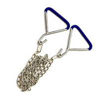 Chaînes de traction pour veau, 30 pouces, appareil d'obstétrique, 2 poignées, crochets de traction, acier inoxydable, instrument obstétrique vétérinaire