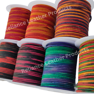 เชือกหนังแท้หลากสีแบบยิปซี 100% สำหรับทำเครื่องประดับแฮนด์เมด - อุปกรณ์งานฝีมือ DIY ขนาดตามสั่งสำหรับสร้อยคอ - Product Image 3