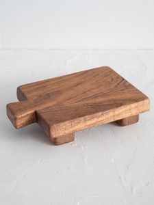 Wood Display Pedestal Platform Handmade Modern Polished <b>Table</b> <b>Riser</b> Decorative Cake Stand Counter Presentation Base Kitchen - Product Image 1