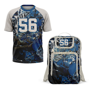 ชุดยูนิฟอร์มฟุตบอลแบบ 7 คน แห้งเร็ว สวมใส่สบาย พิมพ์ลายแบบ Sublimation สำหรับผู้ใหญ่ สไตล์อเมริกัน 7v7  รับผลิตตามแบบ OEM - Product Image 6
