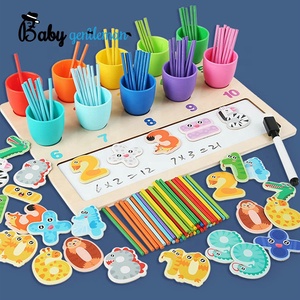 Детская игрушка для раннего математического вычисления, деревянная Зажимная игрушка с счетами Z12194F - Product Image 4