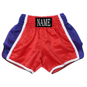 Pantalones Cortos de Muay Thai con Logotipo Personalizado, Sublimados, Ligeros, de Secado Rápido, Tela Satinada, para Entrenamiento Profesional en Gimnasio - Product Image 1