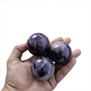 ลูกบอลหินอาเกตขัดเงาธรรมชาติ สำหรับใช้ในงานฮวงจุ้ยและเป็นเครื่องราง  งานแฮนด์เมด  ตกแต่งบ้านแบบรักษ์โลก - Product Image 1