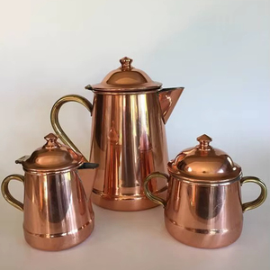 Service de table de luxe en cuivre avec verres, export en gros, fabricant indien d'articles de boisson en métal - Product Image 1