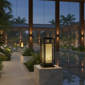Lámpara de Jardín de Alta Gama Europea, Luminaria de Paisaje Contemporánea para Hoteles, Resorts y Patios - Product Image 3