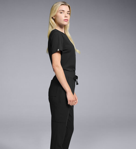 Unisex Crew Neck Jogger <b>Scrub</b> <b>Set</b> Anti-Static Soft-Touch Knitted Eco-Friendly Breathable Needle Detection Hospital Uniform OEM - Product Image 1