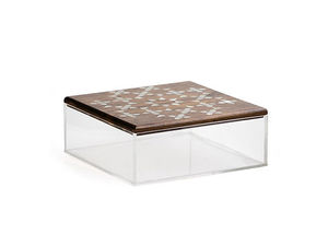กล่องใส่ขนม NoorAura Pearl Sweet Box  ตกแต่งด้วยเปลือกหอยมุกอย่างมีศิลปะ  ฐานอะคริลิค สำหรับเก็บขนมในช่วงรอมฎอนและอีด  ของตกแต่งบ้าน - Product Image 4