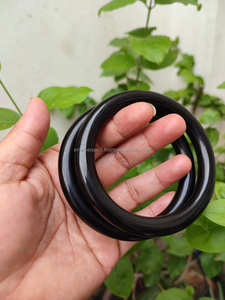 Vibrant <b>Red</b> Resin Kada Bangle <b>Bracelet</b> Wide Chunky Cuff Wrist Jewelry Resin Craft Fashion for Women - Product Image 3