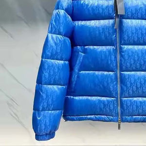 Veste d'hiver matelassée pour homme, avec capuche zippée, brillante, personnalisée, imprimée, surdimensionnée, style OEM - Product Image 4