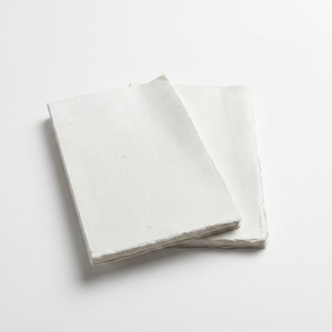 Carnet écologique A4 à bords festonnés en papier de coton, reliure spirale, imprimé, durable, rechargeable, fait main pour artistes - Product Image 1