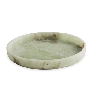 Plateau de service en résine haut de gamme, fait main, motif marbré, assiette décorative pour la maison, l'hôtel, le restaurant, design couleur unie <span class=keywords><strong>Mughal</strong></span> - Product Image 1