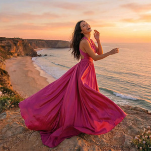 Nuevo Vestido de Dama de Honor Elegante de Satén Convertible Infinity, Vestido de Noche Formal Largo hasta el Suelo, Vestido para Invitadas de Boda - Product Image 1