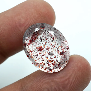 Piedra Preciosa Natural Transparente Super Seven de Corte Ovalado de 16.20 Quilates (20x15.5x8mm) Marca HAYAAT GEMS para la Fabricación de Joyas - Product Image 5