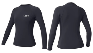 Traje de Baño de Manga Larga para Mujer, Protección Solar, Secado Rápido, Camiseta de Natación UPF 50+, Diseño de Logotipo Personalizado - Product Image 6