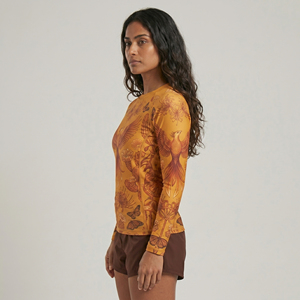 Rashguard Femme Séchage Rapide Écologique Spandex/Polyester Respirant Anti-Bactérien Manches Longues Sans Coutures Thermocollées Personnalisable - Product Image 2