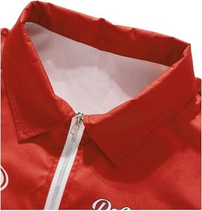 Conjuntos de 2 piezas para hombre, conjunto gráfico con cremallera, disfraz de piloto de carreras, camisa con cuello y pantalones cortos, ropa de calle - Product Image 3