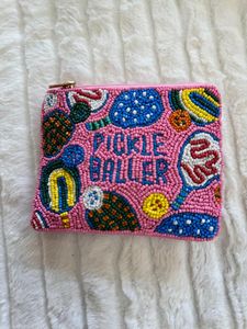 Custom Handmade Embroidered Beaded Coin Purse Fashion <b>Wallet</b> with Floral Design Secure <b>Zip</b> Closure for Coins Cash - Product Image 3