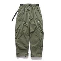 Pantalon cargo pour homme, coupe droite, 100% coton, séchage rapide, style utilitaire moderne, confortable, pour usage quotidien décontracté, tricoté