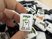 En Stock: Nuevo Set de Mahjong de Lujo Personalizado con Temática de Halloween, 160 Fichas, Portátil, Ecológico, de Acrílico, Entretenimiento Americano
