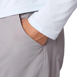 Pantalon de pêche pour homme avec logo personnalisé, couleur gris clair, multi-poches, tissu extensible hydrofuge, pantalon de randonnée en plein air - Product Image 6