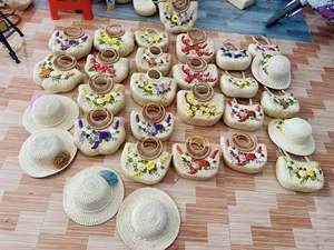 luxury shell woven rattan basket tray - high-<b>end</b> handmade decorative round <b>storage</b> plate for home ornaments wholesale - Product Image 6