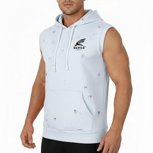 Hoodies sans manches pour hommes les plus vendus – Coton mélangé, basiques pour le fitness et la musculation, idéaux pour l'hiver – Les plus populaires de la mode - Product Image 6