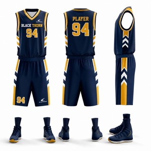 Camiseta de Baloncesto Personalizada para Hombres Adultos, Bordada, Transpirable, con Estampado por Sublimación - Product Image 1