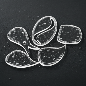 Regla de Mapeo de Cejas de Acrílico Personalizada, Plantilla Transparente para Dar Forma a las Cejas con Marcas de Medición Grabadas para Microblading - Product Image 1