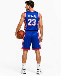 Tenue de basketball personnalisée professionnelle pour hommes, ensemble maillot et short par sublimation, respirant, séchage rapide, vêtements de sport d'équipe OEM - Product Image 4