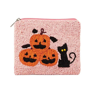 Designer Handmade Beaded Coin <b>Pouch</b> Small Zipper Wallet Vintage Ethnic <b>Mini</b> Purse for Women At Cheap Price - Product Image 1