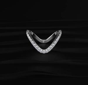 Anillo de Boda de Plata 925 con Diamante Moissanita, Diseño Clásico, Hecho a Mano, con Moissanita Auténtica para Mujer, Venta al Por Mayor - Product Image 1