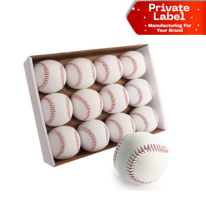 Custom Design Official League Baseball Soft Cowhide Leather Premium Match <b>Ball</b> Factory Wholesale Size 9 Leather Baseball - Product Image 1