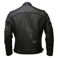 Blouson aviateur en cuir de vachette noir pour homme, col montant, fermeture éclair, coupe ajustée, manches classiques, style hiver, écologique