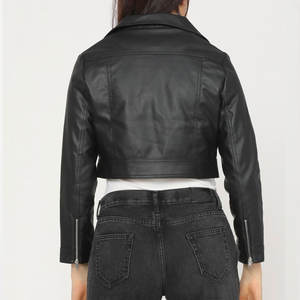 Chaquetas de Cuero Cortas de Moda para Mujer en Grandes Cantidades, Chaquetas de Cuero Cortas de Moda para Mujer con Diseño Estampado - Product Image 2