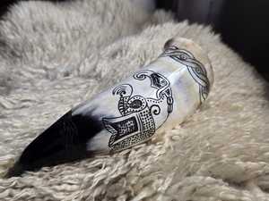 Vente chaude M.I.G. Chopes à bière vintage Viking en corne de buffle naturelle, polies, écologiques, faites à la main, pour la dégustation, qualité supérieure - Product Image 3