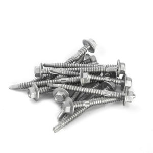 Self-Drilling Screws Washer Head Zinc Hot-Dip Galvanized Carbon Steel Class 8 Metric/Inch Standard Coarse Thread Full-Length - Product Image 4