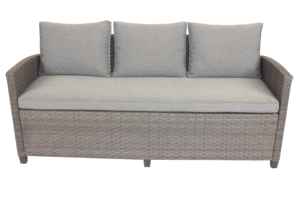 Ensemble de canapés de salle à manger en rotin moderne pour 8 personnes, avec coussins confortables, mobilier de jardin non pliable, modèle Phu Linh - Product Image 3