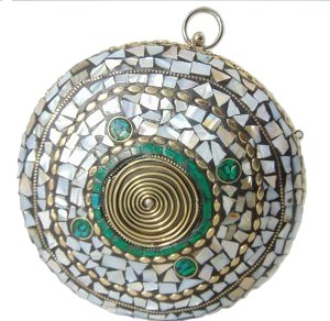 Vintage Mosaic <b>Clutch</b> Purse Box Handbag Pearl Metal Decor Wedding Party Gift Handmade Great Quality Finishing Eco Hot Selling - Product Image 6