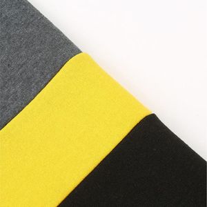 Men's Color Blocking Hooded Sweatshirt <b>Raglan</b> Sleeve Slim Fit Casual Autumn Wear Black Gray Yellow Hoodie - Product Image 3