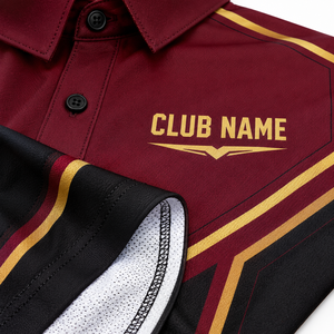 Camisa Deportiva de Manga Larga para Hombre CLUBSPORT, Sublimada, de Poliéster Popelín, de Secado Rápido, con Cuello Camisero, Diseño Geométrico, ODM - Product Image 2