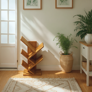 Estantería de 3 Niveles, Moderna y Resistente, de Madera Contrachapada de Pino Americano, con Bordes Lisos, Diseño Informal para Sala de Estar, Dormitorio y Habitación Infantil - Product Image 2