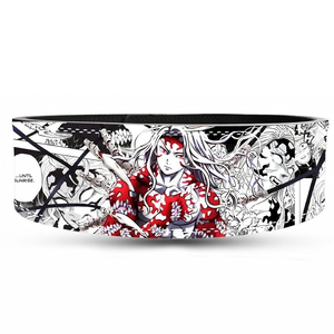 Gym Squats Muzan Edition Powerlifting Belts Training <b>Back</b> <b>Support</b> Lever Buckle Anime Printed Cowhide 10mm Breathable - Product Image 1