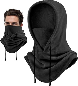 Pasamontañas Unisex a Rayas de Longitud Completa, Personalizado, para Invierno, Cálido, 100% Poliéster, con Capucha, para Uso en Exteriores - Product Image 4